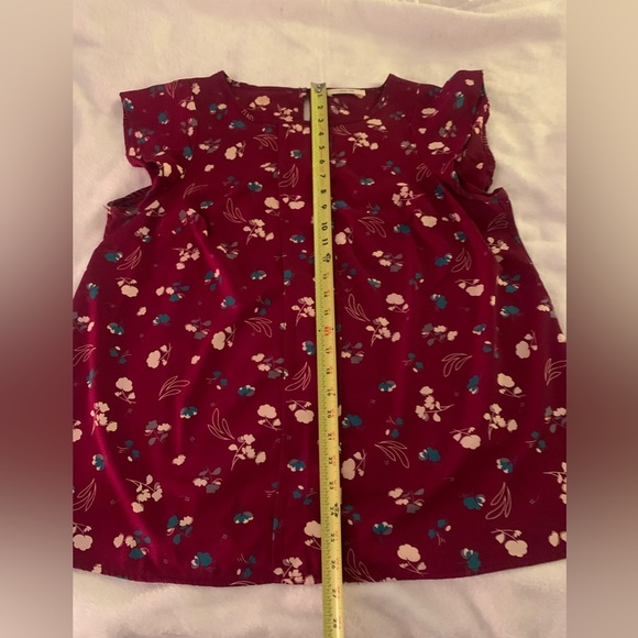 ModCloth Jessy B Maroon Top 1X - Picture 8 of 9